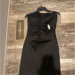 Black Strapless Dress Sleeveless